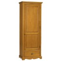 Bonneti&egrave;re 1 porte 1 tiroir style anglais pin miel 38201