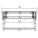 Table basse 100 x 70 style anglais pin miel 2 tiroirs 38300