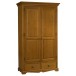 Ensemble Lit 90 + armoire 2P 2T + commode 4T style anglais pin m