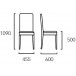 Lot de 2 chaises aspect cuir coloris chocolat / chêne clair JAGO