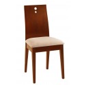 Lot de 2 chaises merisier assise sable BELLA ME