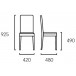 Lot de 2 chaises merisier assise sable BELLA ME