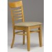 Lot de 2 chaises chêne clair assise brun clair CLARE CC