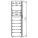 Classeur à rideau vertical hauteur 150 cm