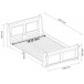 Lit bateau Louis Philippe merisier + sommier 140/190 98140