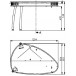 Bureau 2 rideaux + 1 caisson roulant 2 rideaux hêtre