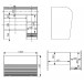Bureau cylindre informatique 2 rideaux hêtre et merisier
