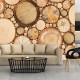 Papier peint  Grains de bois