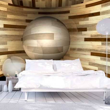 Papier peint  Orbite de bois