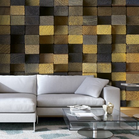 Papier peint  Wooden cubes