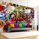 Papier peint  Colorful Graffiti