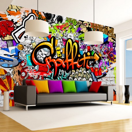 Papier peint  Colorful Graffiti