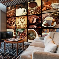 Papier peint  Coffee  Collage