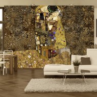 Papier peint  Klimt inspiration  Golden Kiss