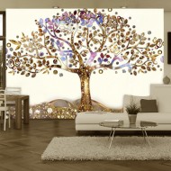 Papier peint  Arbre doré
