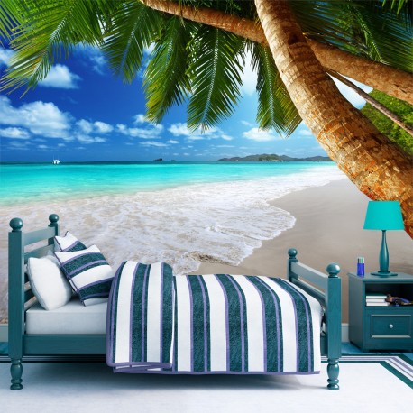 Papier peint  Île tropicale