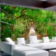 Papier peint  Bridge amid greenery