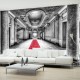 Papier peint  Mystery marble  black and white