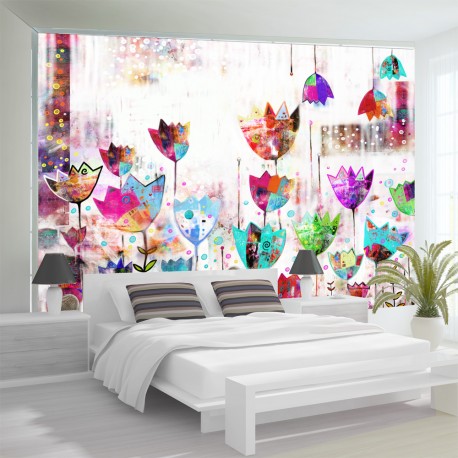 Papier peint  Colorful tulips