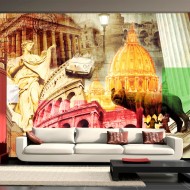 Papier peint  Rome  collage