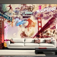 Papier peint  Hollywood, Miami, Los Angeles...