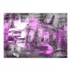Papier peint  Berlin  collage (violet)