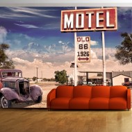 Papier peint  Old motel