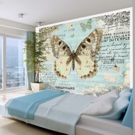 Papier peint  Postcard with butterfly