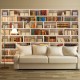 Papier peint  Bibliothèque domestique