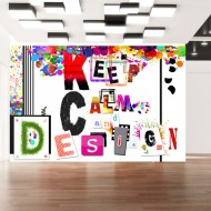 Papier peint  Keep Calm and Design