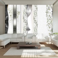 Papier peint  Parade of orchids in shades of gray