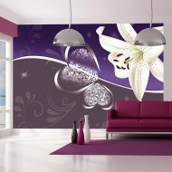 Papier peint  Lily in shades of violet