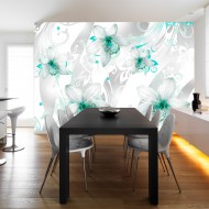 Papier peint  Sounds of subtlety  turquoise