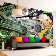Papier peint  Graffiti girl