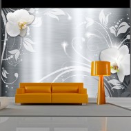 Papier peint  Orchids on steel