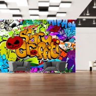 Papier peint  Scary graffiti