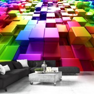 Papier peint  Colored Cubes