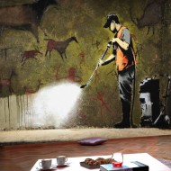 Papier peint  Banksy  Cave Painting