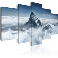 Tableau  Sommet de la montagne audessus des nuages