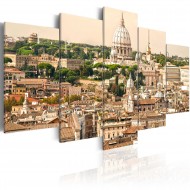 Tableau  Toits de la Ville Eternelle