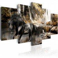 Tableau  Brouillard audessus de cascade