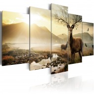 Tableau  Toundra et cerfs