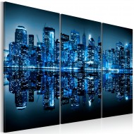 Tableau  Manhattan en bleu