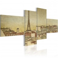 Tableau  Chic parisien dans un style rétro
