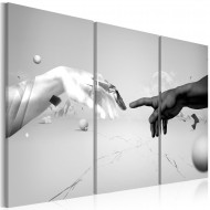 Tableau  Toucher en noir et blanc