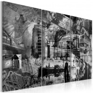 Tableau  Lessence de Londres  triptyque