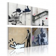 Tableau  Banksy  quatre idées créatives