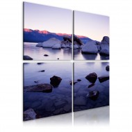 Tableau  Rivage rocheux de lac alpin