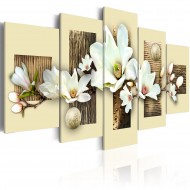 Tableau  Texture et magnolia