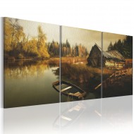 Tableau  Cabane au bord de la route